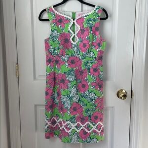 Lilly Pulitzer Pink and Green Floral Dress